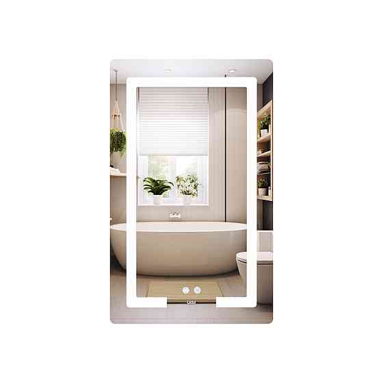 Дзеркало Lidz Kubis (KU2) 500х800 з LED-підсвіткою Touch, з антизапотіванням, з димером, рег. яскравості LD78LF936508048448 Київ