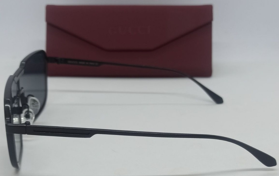 Брендовые стильные красивые мужские очки черные в черной металл оправе. Киев - изображение 5