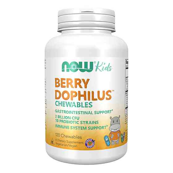 Детский пробиотик  NOW BerryDophilus Kids 120 Chewables Киев