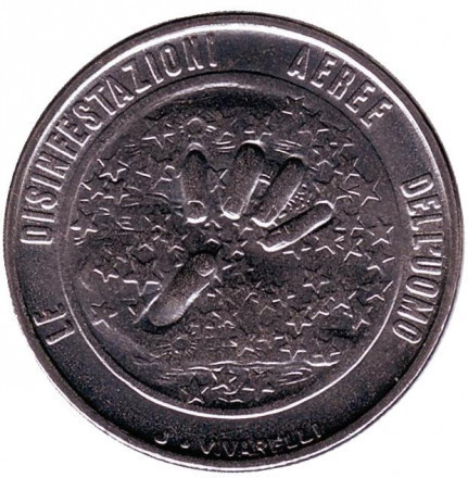 Монета 50 лір. 1977 рік, Сан-Марино.UNC Полтава - фото 1