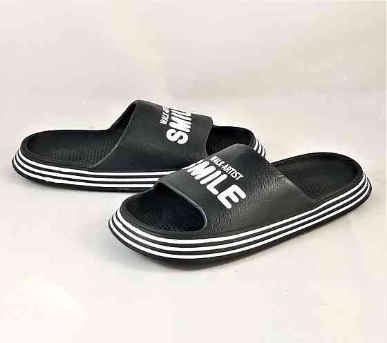 Мужские Тапочки Черные Шлёпанцы Сланцы Пенка (размеры: 40,41) Днепр