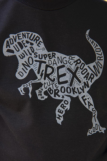 Костюм спортивный для мальчиков, черный, топ Крохатушка одяг Киев - изображение 2