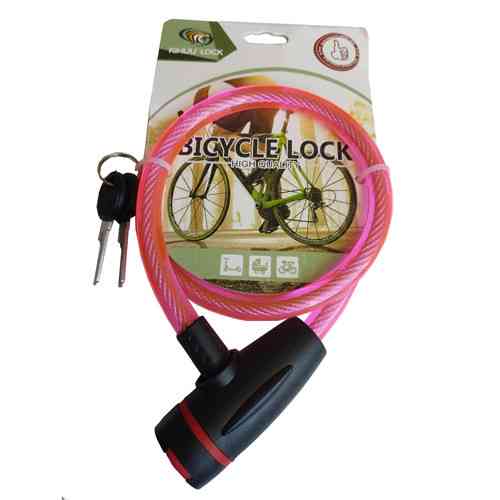 Замок велосипедный KIHUU LOCK 187, 12*80 тросовый, 2 ключа ZE-28 Киев