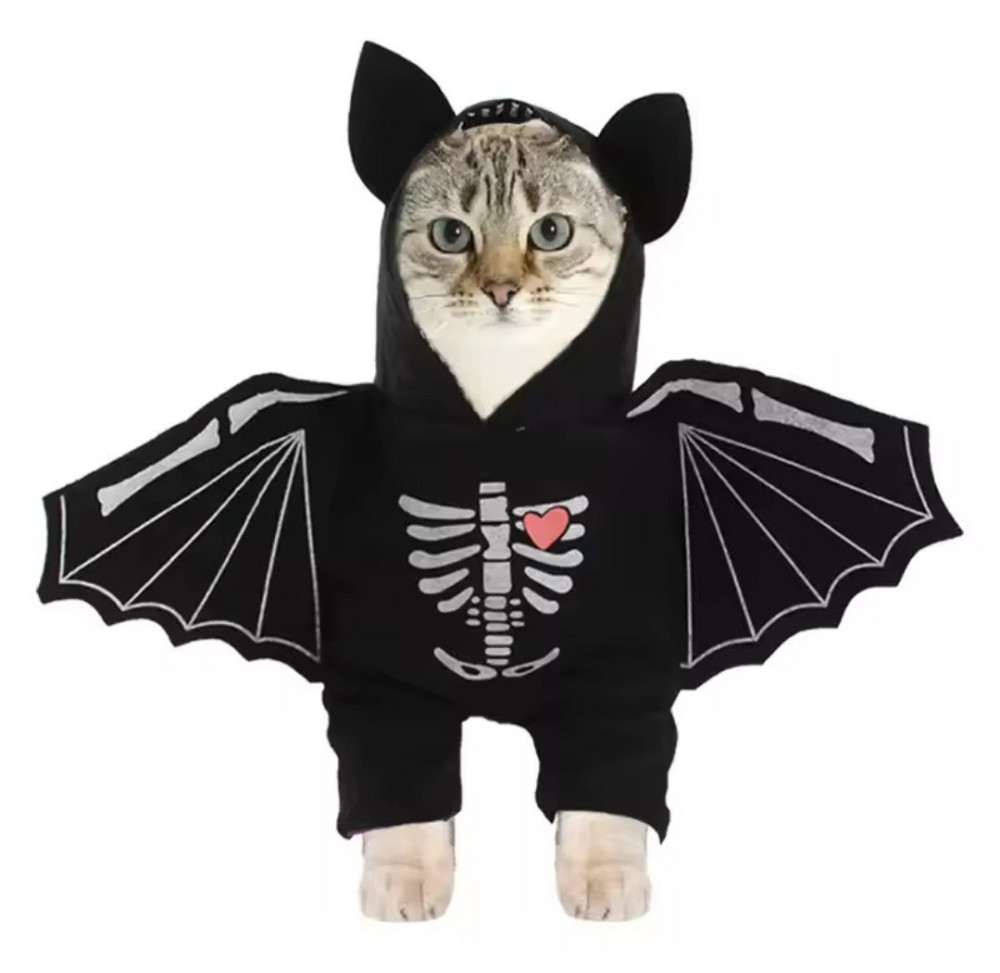 Косплей для собак і котів Кажан S на Хелловін чорний Київ - фото 3