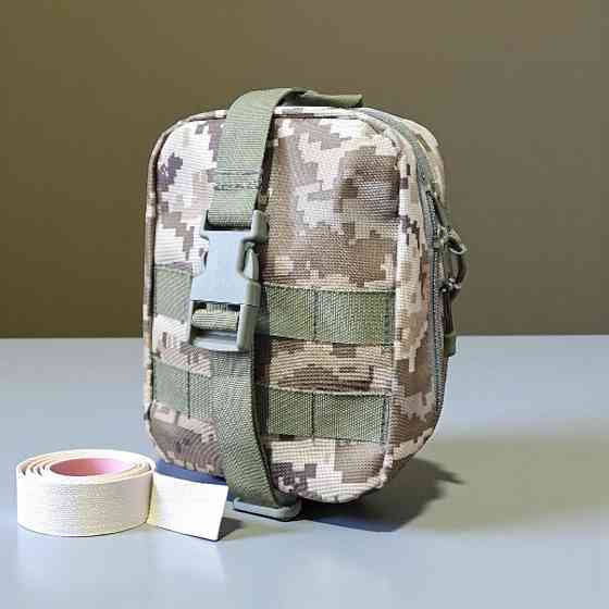 Аптечка с быстрым сбросом на липучке пиксель крепление на Молли на плитоноску рпс Одесса