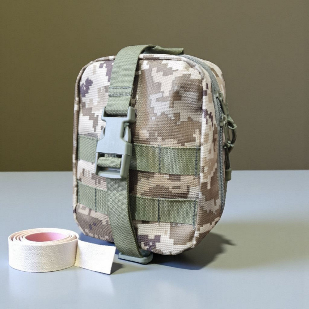 Аптечка с быстрым сбросом на липучке пиксель крепление на Молли на плитоноску рпс Одесса - изображение 1