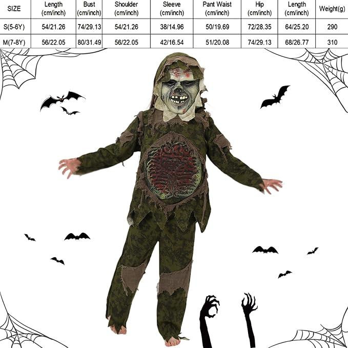 Костюм зомби для мальчика 7-8 лет 122-128см страшный детский карнавальный образ на Хэллоуин маскарад Halloween Киев - изображение 4
