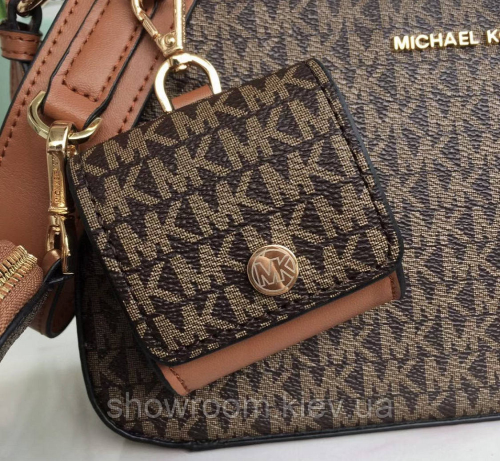 Сумка брендовая женская MK (0100) brown Киев - изображение 5