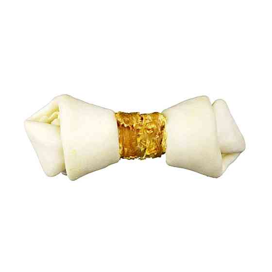 Ласощі для собак Trixie (TX-31322) Denta Fun Knotted Chicken Chewing Bone жувальна кістка з куркою 11 см (2 шт/70 г) Вінниця