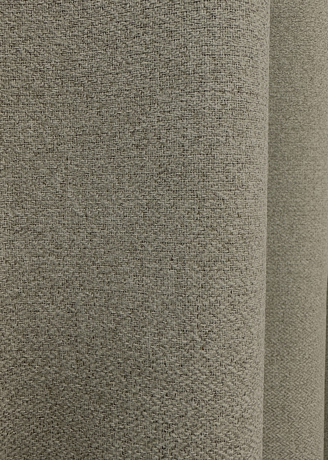 Комплект готових штор VR-Textil Льон блекаут № 1719ш Сіро-бежевий 150х270 см 2 шт (33-0630) Київ - фото 8