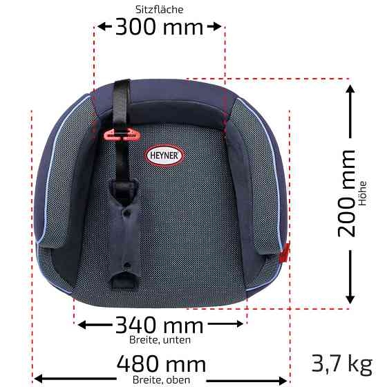 Автокрісло бустер "SafeUpFix Comfort XL", Heyner, 22-36kg, 6-12років, синій, 783410 Київ