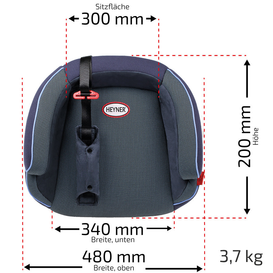 Автокрісло бустер "SafeUpFix Comfort XL", Heyner, 22-36kg, 6-12років, синій, 783410 Київ - фото 3