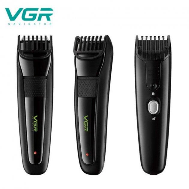Машинка акумуляторна для стрижки VGR V-015 (Чорний) Вінниця - фото 8