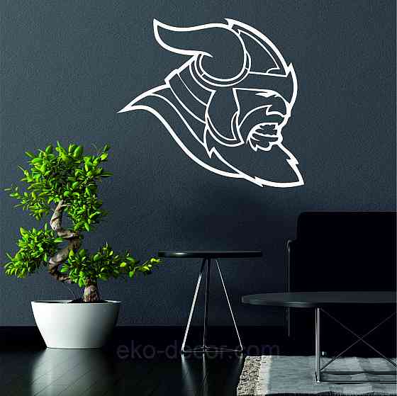 Декоративное настенное Панно «Викинг», Декор на стену 50*45 см, Белый Киев