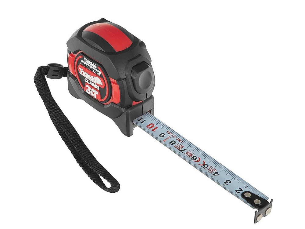 Рулетка нейлонова "Tvardy" двостороння з магнітом та автостопом 3 м/16 мм, КЛАС I Київ - фото 5