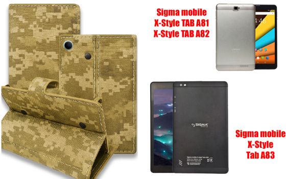 Книга-трансформер для планшета Sigma Mobile Tab A1010 4G, Tab A1010 Neo, цвет Black Pixel Киев