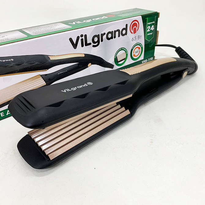 Выравнивающий утюжок для волос ViLgrand VHS-110 65 Вт, Топ выпрямитель для волос Щипцы HI-13 Львов - изображение 1