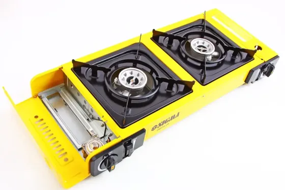 Плита газовая, 2-конфорочная Sigma пьезоподжиг, под газовые баллоны Винница