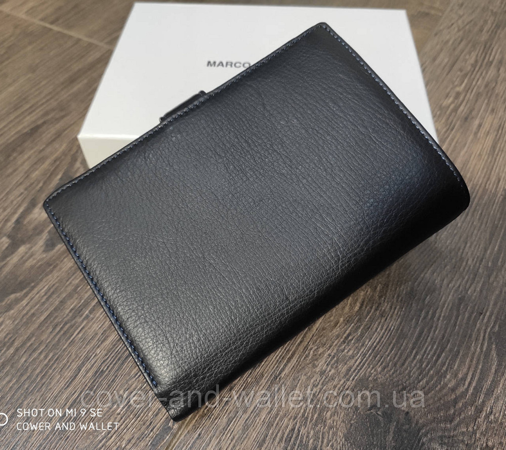Модный вертикальный мужской портмоне из натуральной кожи Marco Coverna MC 1003 Киев - изображение 8