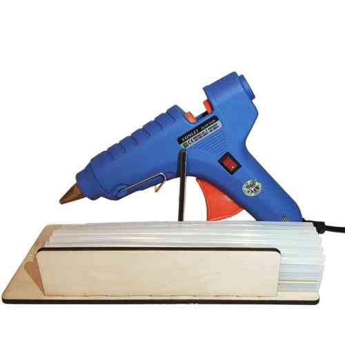 Подставка для клеевого пистолета 60Вт и стержней, фанера Винница