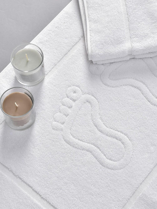 Рушник махровий Ideal Textile для ніг 50х70 см білий 800 г/м2 (56860374) Чернівці - фото 3