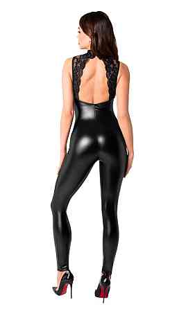 Комбинезон Noir Handmade F342 Powerwetlook and lace overall - 3XL Sex Aura Київ