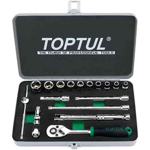 Набір інструменту дюймового TOPTUL 1/4" 18ед. 3/16"-9/16" GCAD1811 Чернігів