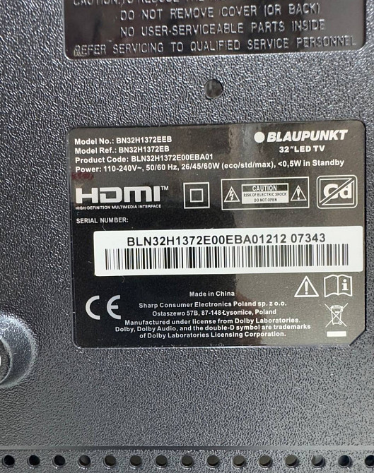 Телевизор Blaupunkt BN32H1372EEB – 32| HD LED Харьков - изображение 2