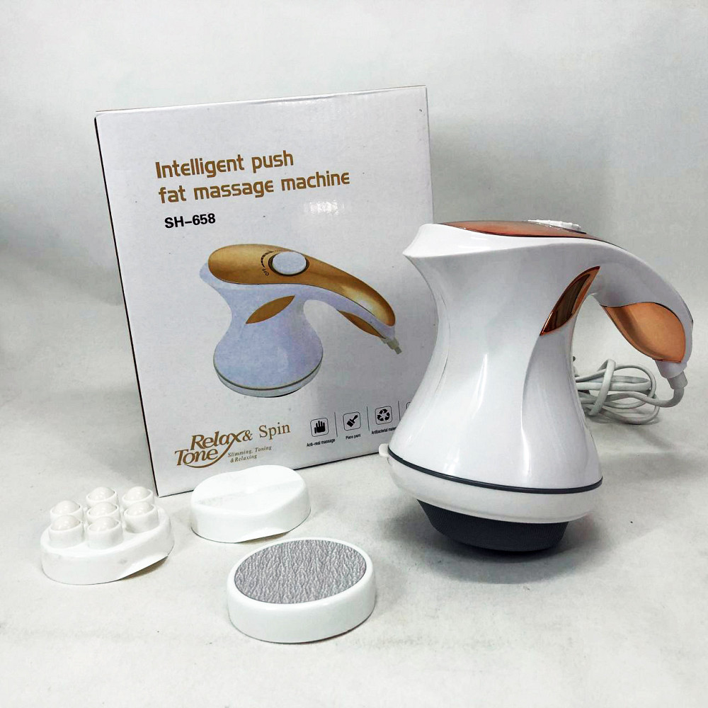 Ефективний масажер для зняття напруги Relax, Вібромасажер для попереку і шиї Ручний масажер спини ZF-36 Львів - фото 2