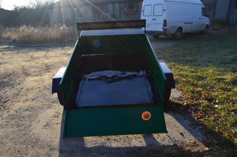 Причіп до мотоблока ТМ «ШИП» розбірний 120×100×38 см, під жигулівську маточину, без коліс, з сидінням Харків - фото 2