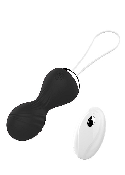 Вагинальные шарики Vibrating Silicone Kegel Balls USB 10 Function / Remote control -Black Sex Aura Киев - изображение 1