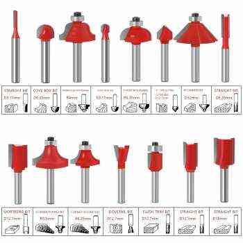 Набор фрез по дереву 15 шт в деревянном кейсе Киев