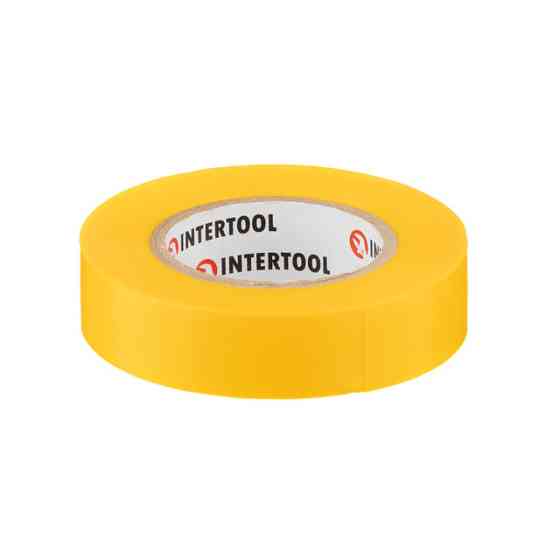 Стрічка ізоляційна 0.15мм*17мм*15м жовта INTERTOOL IT-0042 Киев