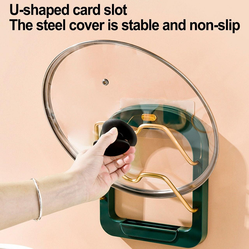 Підставка під кришки каструль на стіну Kitchen pot cover rack 8649 Дніпро - фото 3