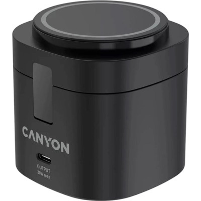 Зарядное устройство Canyon 4-in-1 wireless charging stand 30W + charger 65W + cable 1.0m black (CNS-WCS405B) Винница - изображение 1