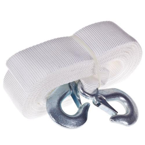 Буксировочный трос ST206-E 5 тонн, лента 50мм х 5,0м, белый, 2 крюка, в кулечке Харьков - изображение 2