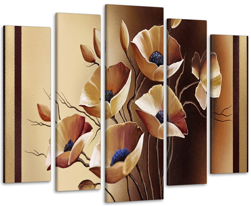 Модульна картина Квіти Абстракція Art-213_5 Київ - фото 1