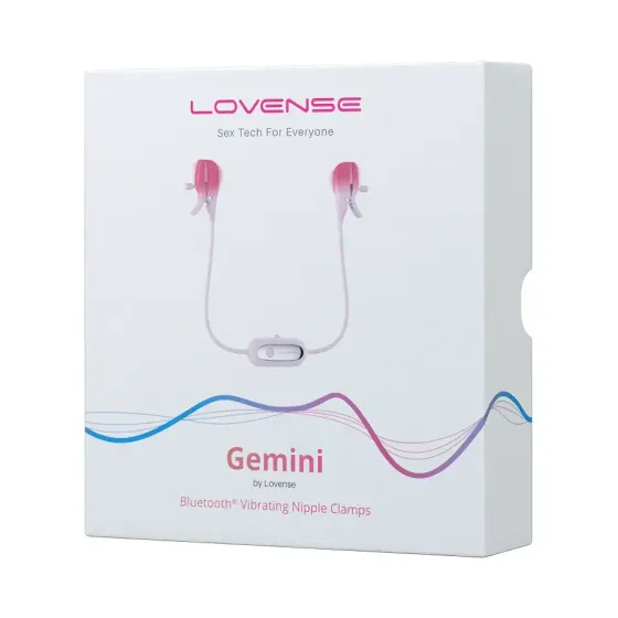 Смарт-вібратор для грудей Lovense Gemini, регулювання стискання соска, можна носити Львів