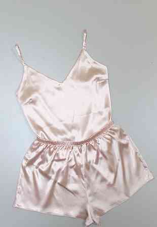 Пижама женская атласная Пудровый XL/2XL Харьков