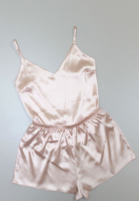 Пижама женская атласная Пудровый XL/2XL Харьков - изображение 6