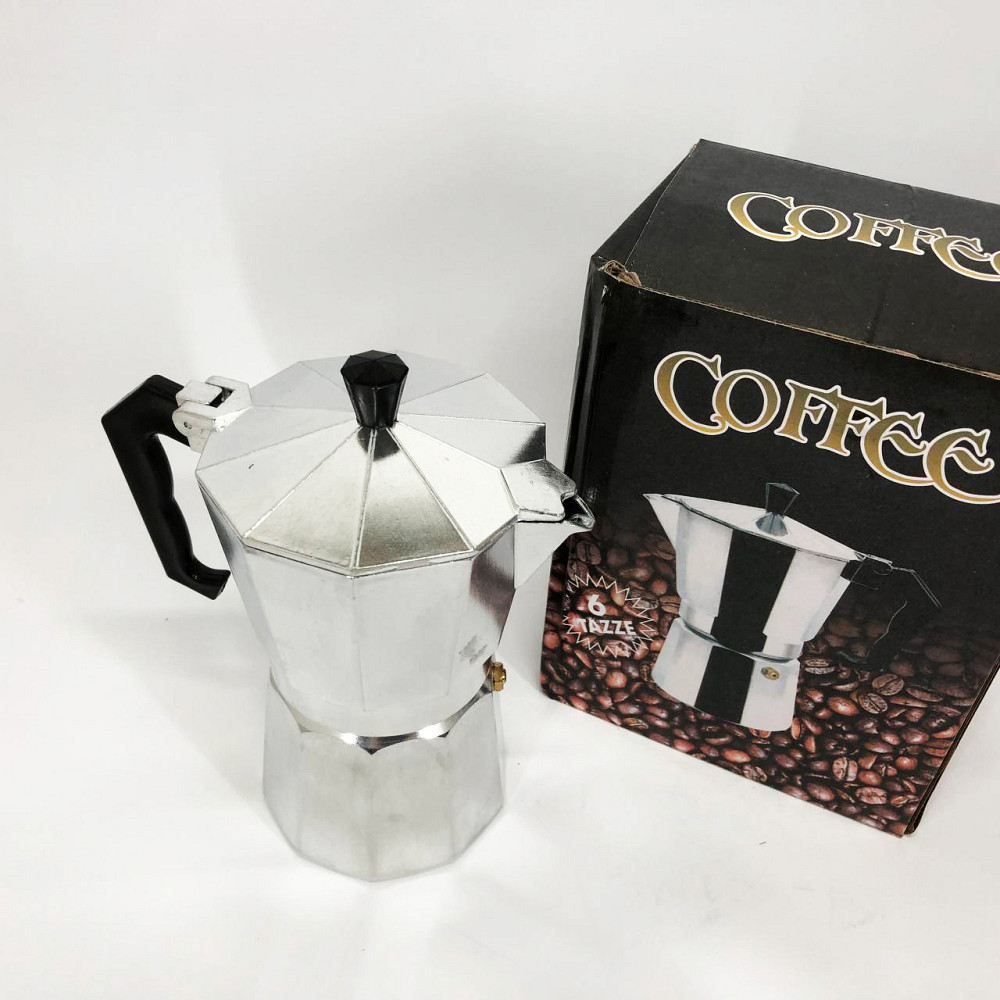 Кавоварка для плити UNIQUE, Гейзер для варіння кави Гейзерна кавоварка, Гейзер 4 чашок KA-71 Львів - фото 16