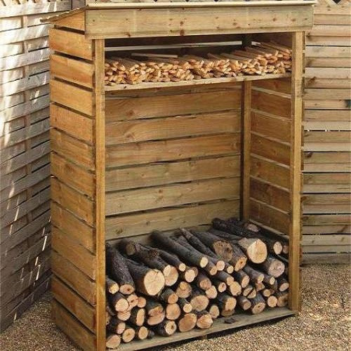 Дровниця дерев'яна "Слайго 85" сієна Миколаїв - фото 1