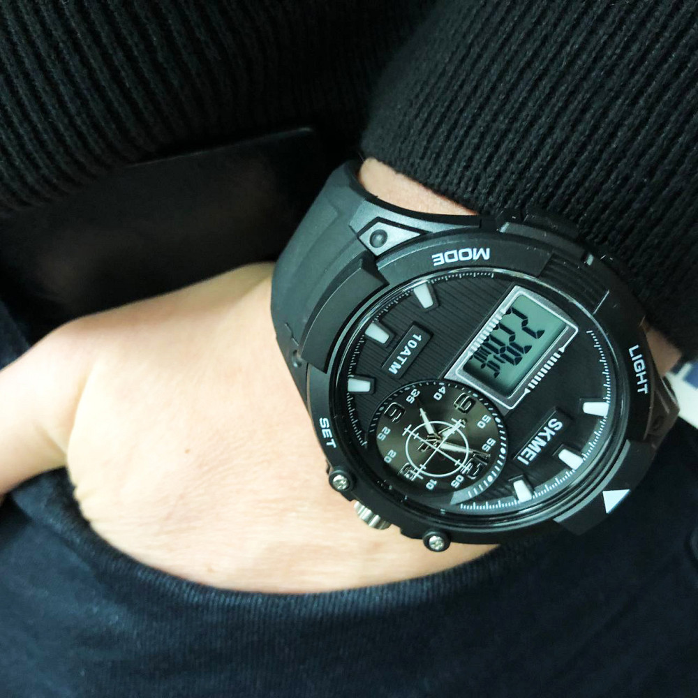 Классические часы на руку для мужчин SKMEI 1761BKWT, Солидные мужские часы кварцевые мужские AN-47 Львов - изображение 3