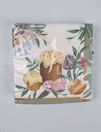 Пасхальная бумажная двухслойная салфетка (ЗЗхЗЗ, 16шт)  La Fleur 