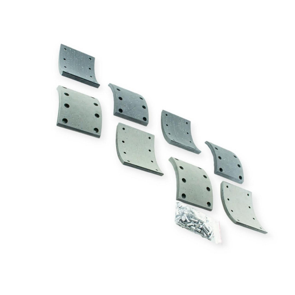 Накладка камаз пер,зад.r0 4шт ,r1 4шт(8 шт.сверл. шлиф.,заклепка) трибо тормоза Мукачево - изображение 1