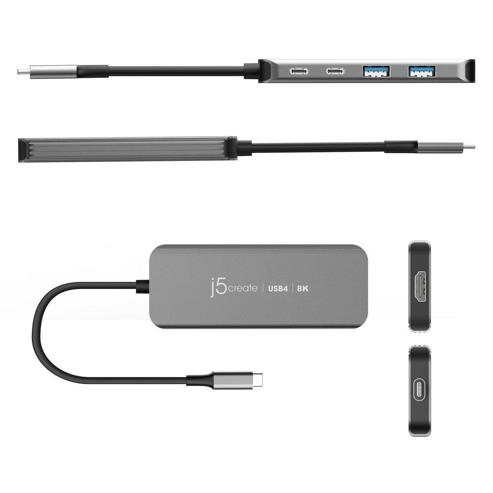 USB-хаб J5create USB-C 5-в-1 Grey (JCH453-N) ( 14783 ) Харків - фото 7