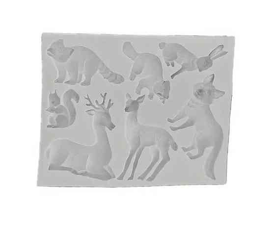 Молд силиконовый Животные 117 на 146 мм серый Киев