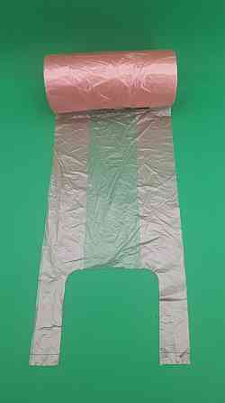 Майка фасовочная в рулоне 400шт  №22х45 Розовая (1 рул) Харьков