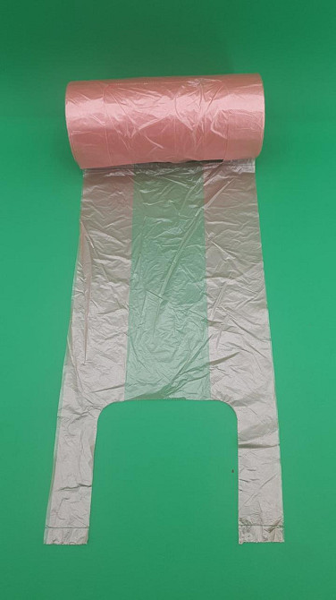 Майка фасовочная в рулоне 400шт  №22х45 Розовая (1 рул) Харьков - изображение 1