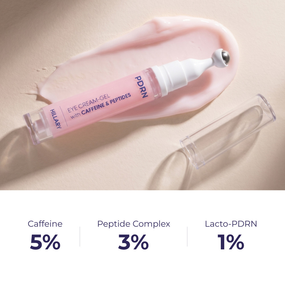 Полинуклеотидный крем-гель для сияния кожи вокруг глаз PDRN Eye Cream-Gel with Caffeine & Peptides Hillary 12 мл Киев - изображение 20